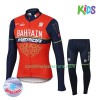 Combinaison Cycliste Hiver + Collant 2017 Bahrain Merida Enfant  N001
